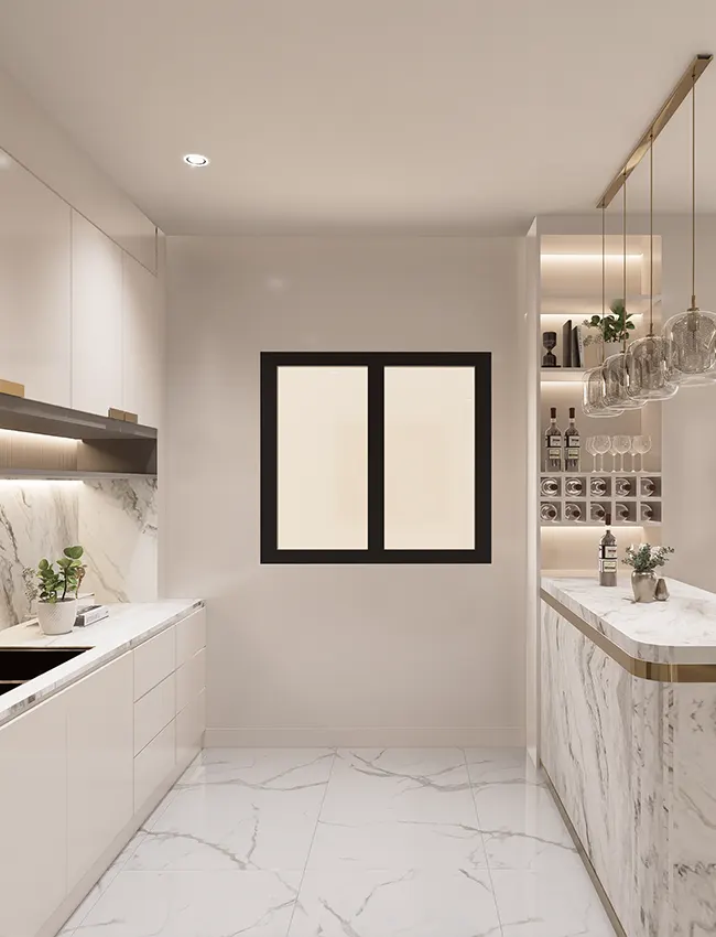 ใช้วัสดุคุณภาพสูง ผลิตอย่างพิถีพิถันในทุกขั้นตอน เพื่อให้ได้งานบิ้วอินที่สวยงาม แข็งแรง และใช้งานได้ยาวนาน