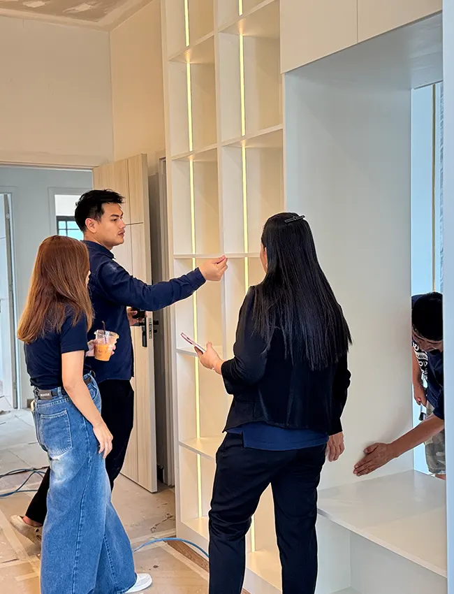 ตั้งแต่ให้คำปรึกษา ออกแบบ ผลิต จนถึงติดตั้งโดยทีมงานมืออาชีพ พร้อมดูแลใส่ใจในทุกรายละเอียดของงาน